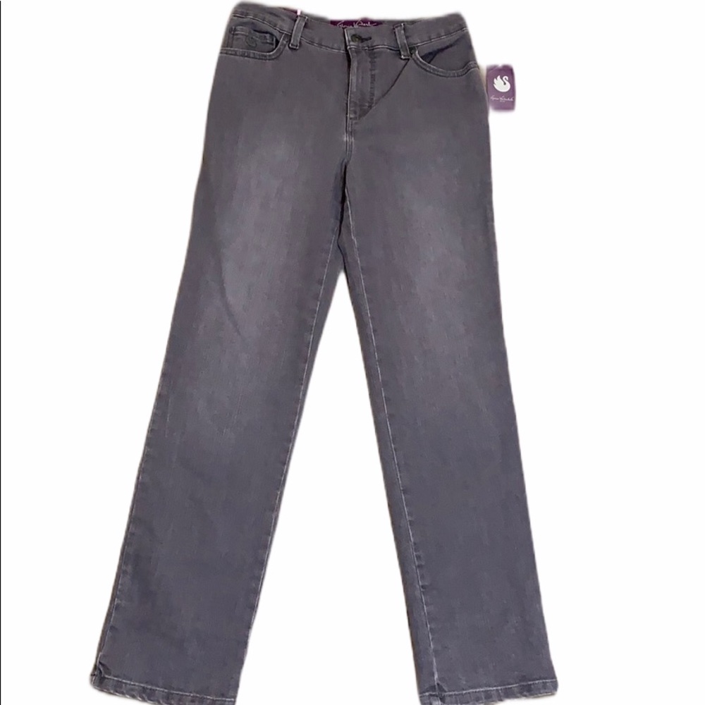 Gloria Vanderbilt Amanda charcoal gray jeans 4P